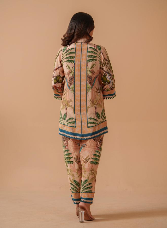 DW Women Tropical Print Tunic and Trousers Co-Ords - Image 5